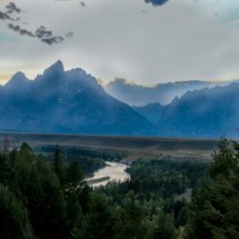 View of GT From Snake River Overlook Snake River Overlook