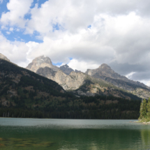 Tetons from Lake Taggart Lake Taggart