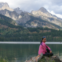 Relaxing at Taggart Lake