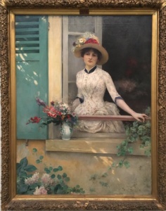 Art Museum Painting Lady by the Window Art Museum Painting Lady by the Window